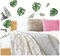 RMK3655SCS Palm Leaves Peel and Stick Wall Decals Green 4 Sheets 9 inches x 17.375 inches
